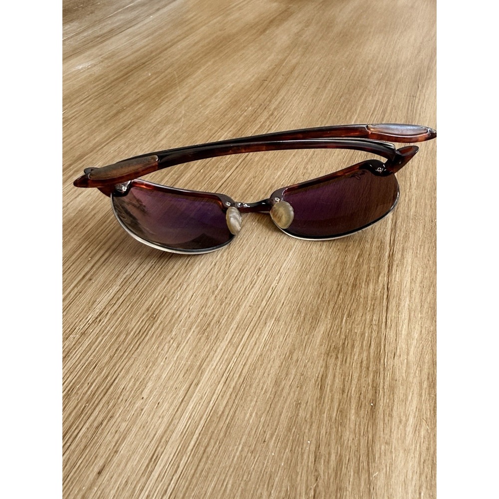 MAUI JIM Sandy Beach/Brown Tortoise MJ-408-10 Sport Half-Rim Sunglasses - Picture 11 of 13